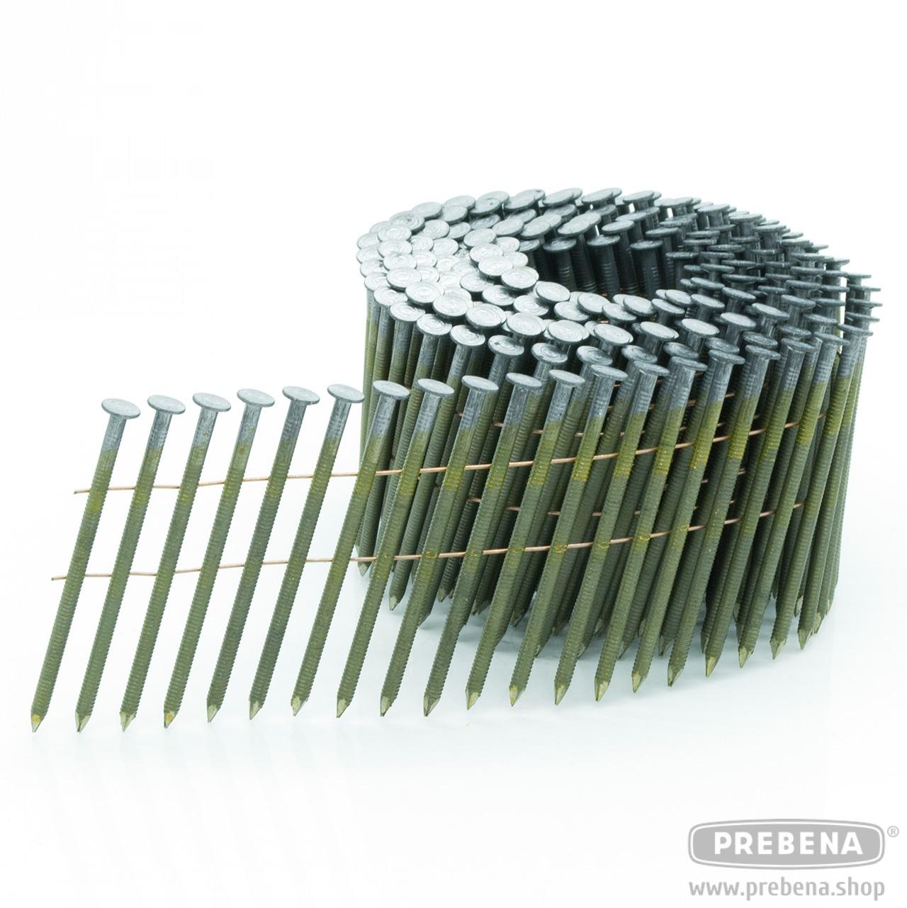 Prebena Coilnägel CNW31/80BKRI blank Ringschaft 80mm