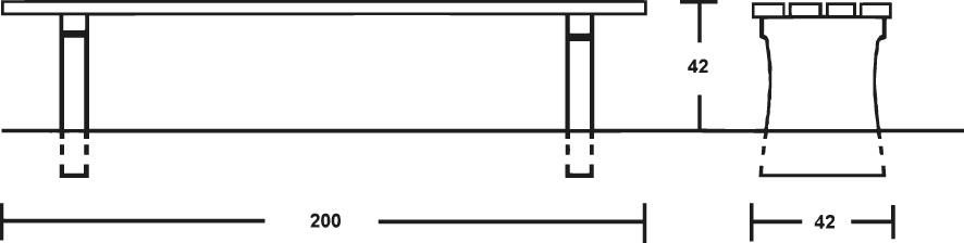 Sitzbank, Modell 15