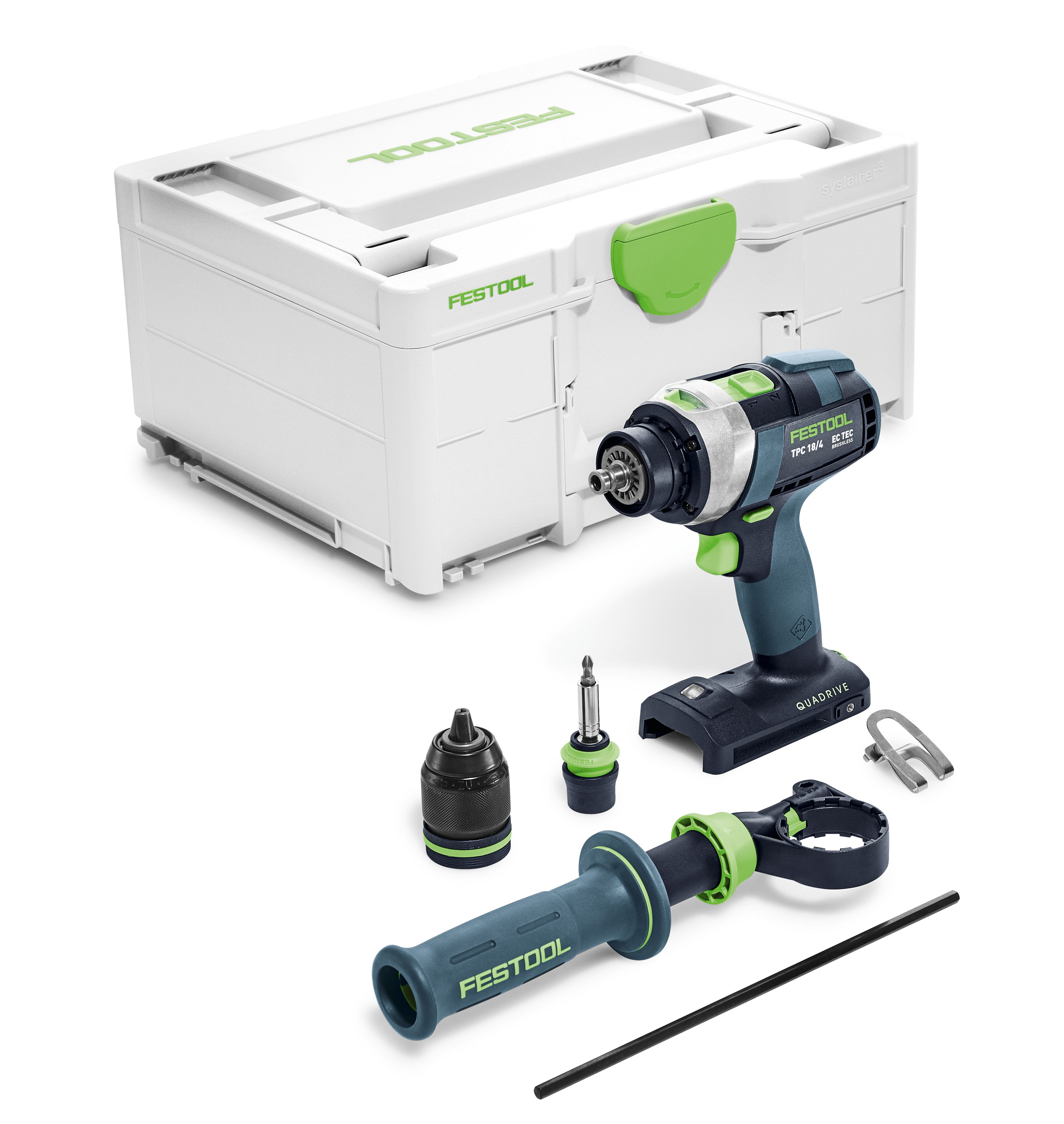 Akku-Schlagbohrschrauber QUADRIVE TPC 18/4-Basic, Gerät, Schraubenzieher, Werkzeug, Elektrische Bohrmaschine
