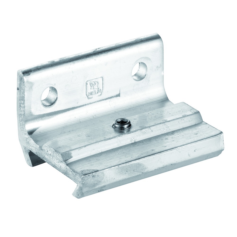 OT-Wandwinkel, 140-01, zur Laufschienenbefestigung, Aluminium, hell blank