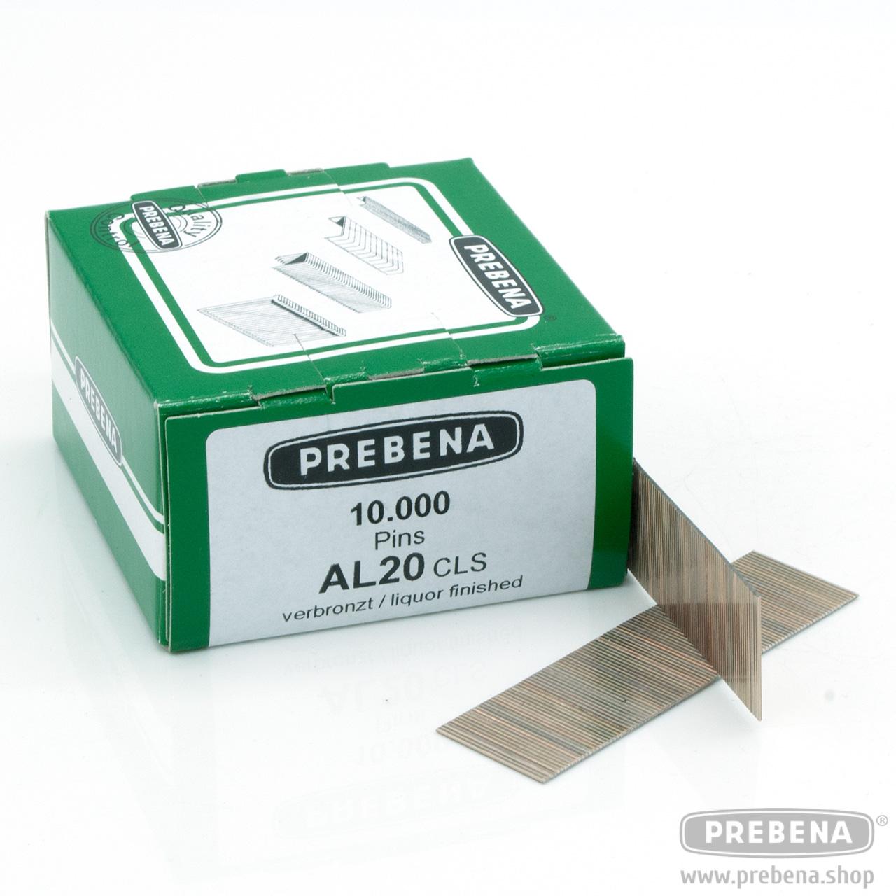 Prebena Pins AL20CLS Stifte ohne Kopf verbronzter Stahl 20mm