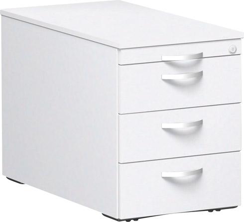 Geramöbel Rollcont.Metallschubfäch.438x800x565 Weiß/Weiß
