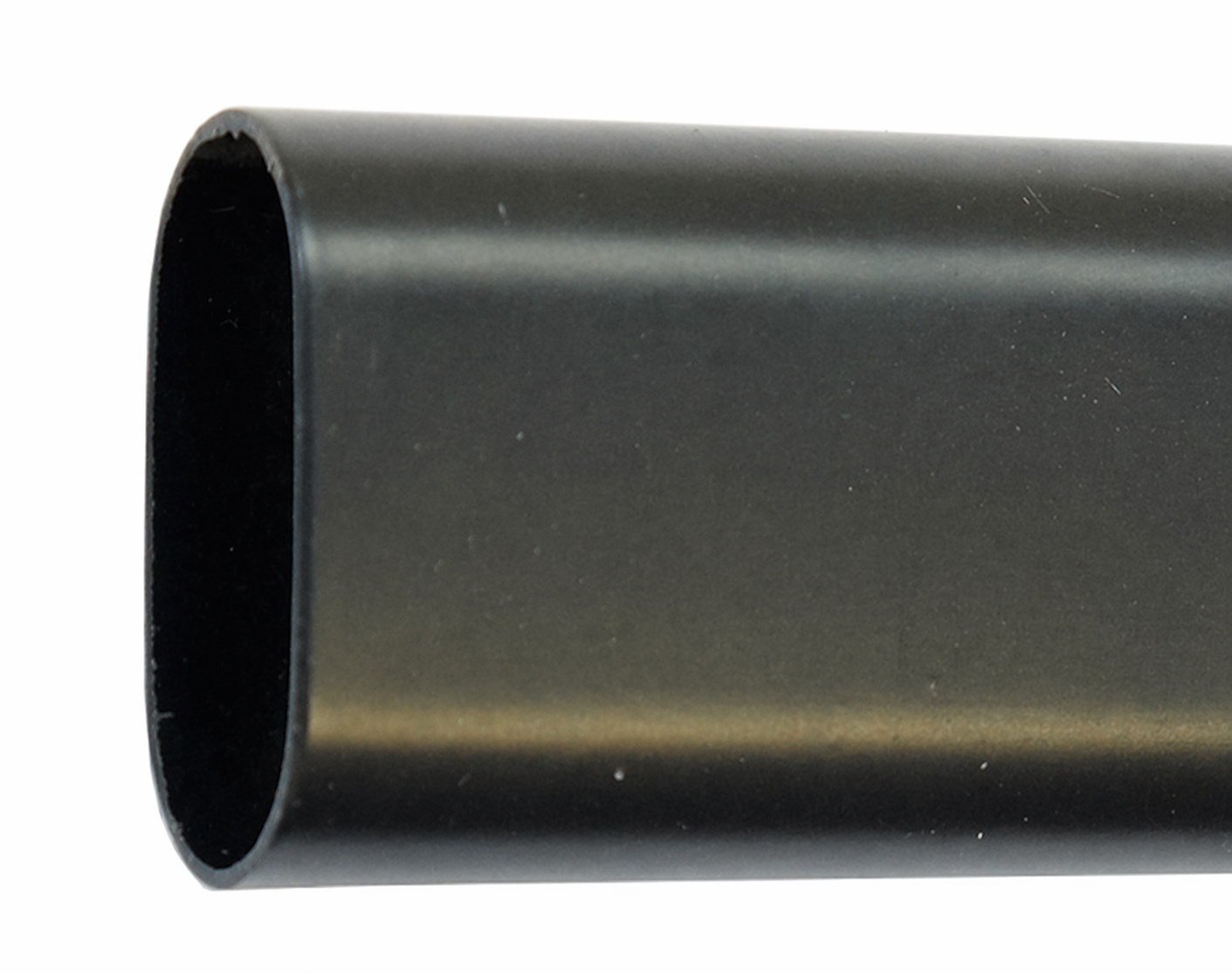 Schrankrohrlager schwarz oval für 32mm Raster, 2 Bohrungen, f. Hutboden