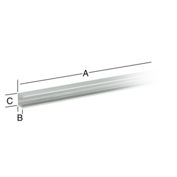 Vormann U-Profil 10x13,5x1,5 mm Aluminium silberfarben 2m