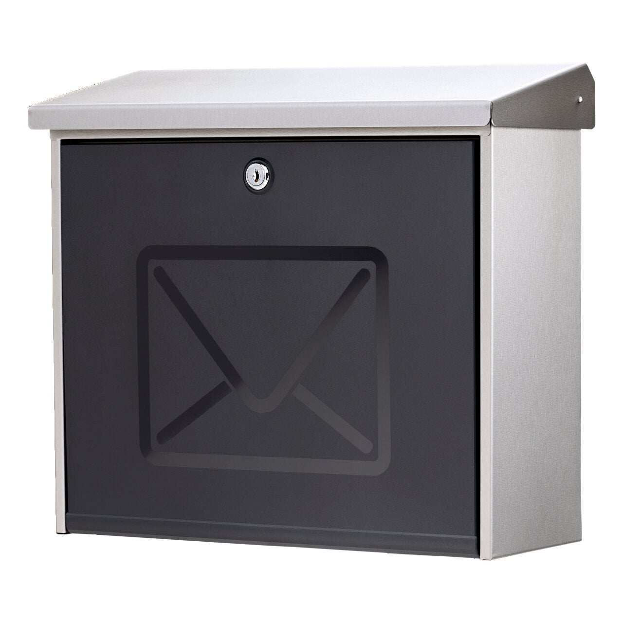 Burg Wächter Briefkasten Lucca 3713 Ni Letter Edelstahl DIN C4 mit Öffnungsstopp