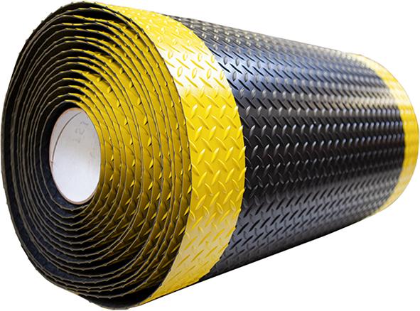 Miltex Schmutzfangmatte Yoga Deck Ultra 90 cm x max. 22,86 m schwarz/gelb