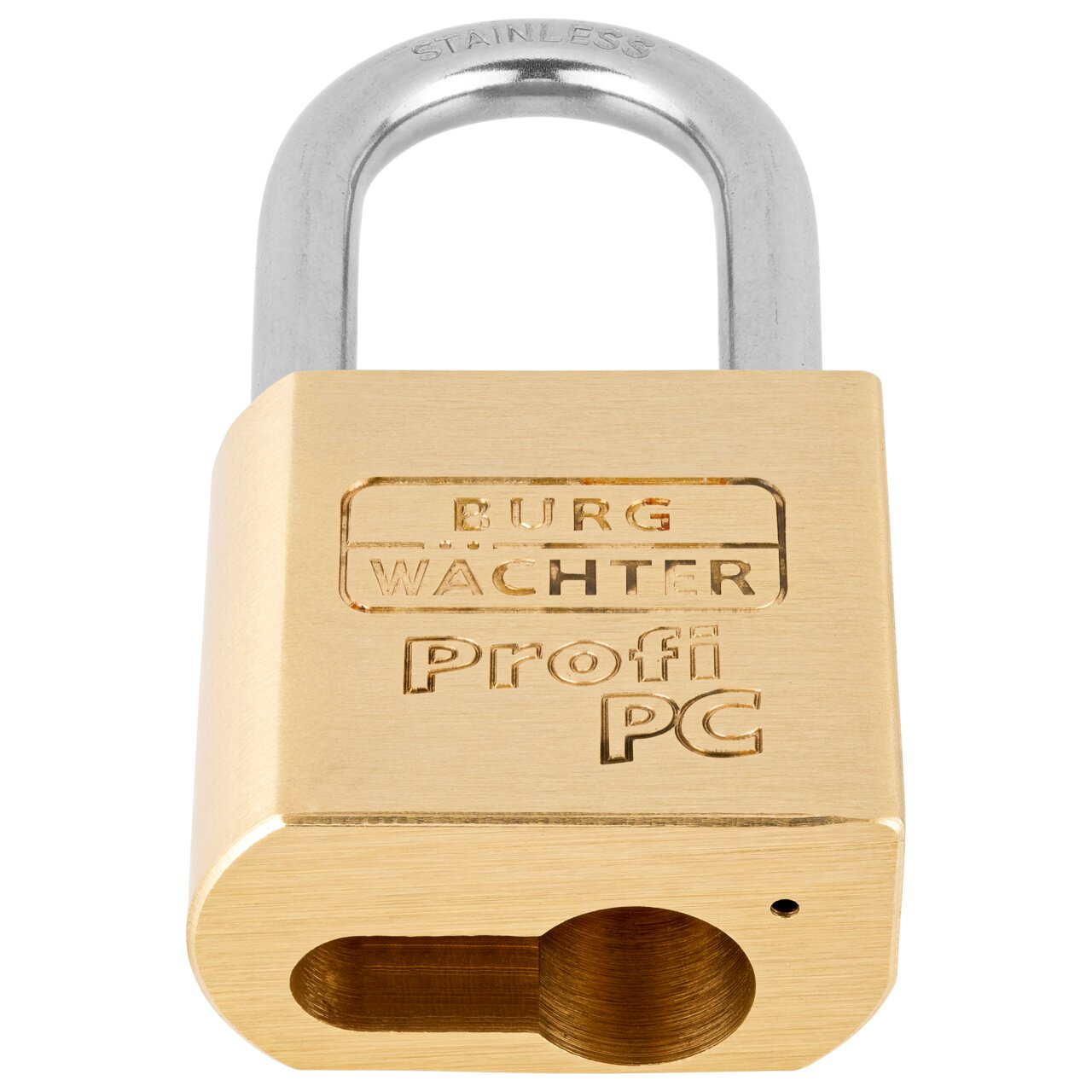 Burg Wächter Zylinder-Vorhangschloss 116 PC 50 Niro Messing 51,3mm