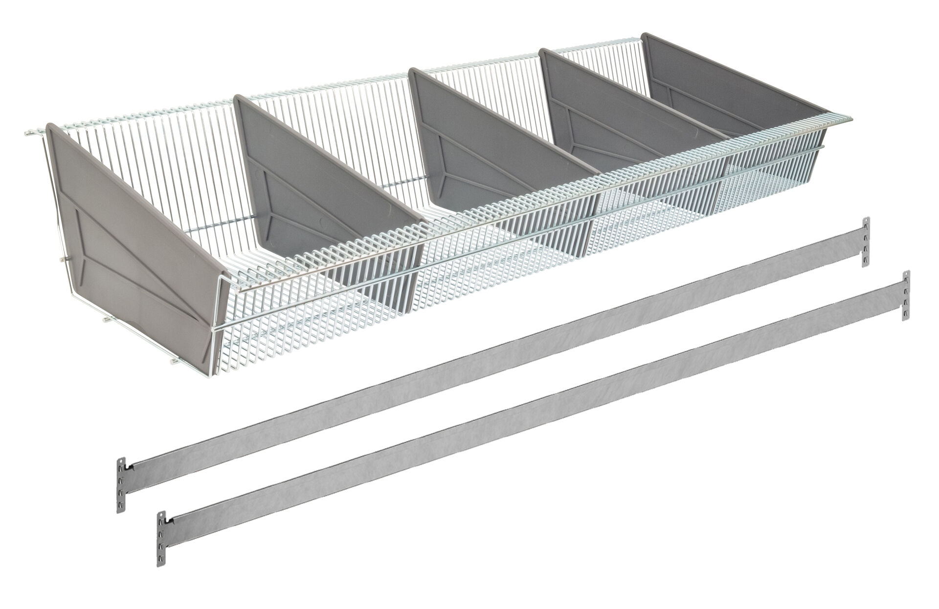 Schulte Zusatzebene mit Gitterkörben WS 2000 2000 x 400 mm verzinkt Fachlast 500 kg