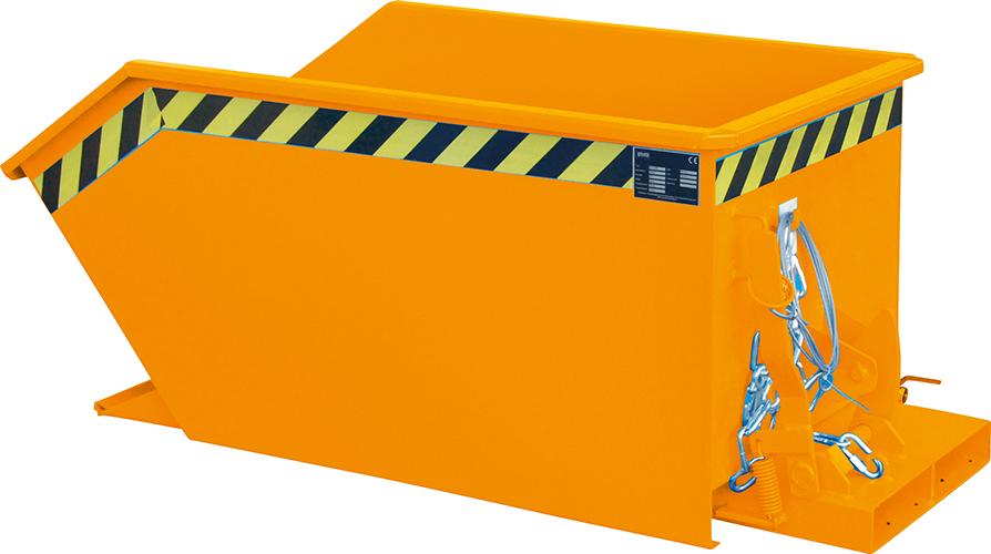 Bauer Südlohn Späne-Kippbehälter, Typ SGU, mit Lochblecheinsatz, RAL 2000