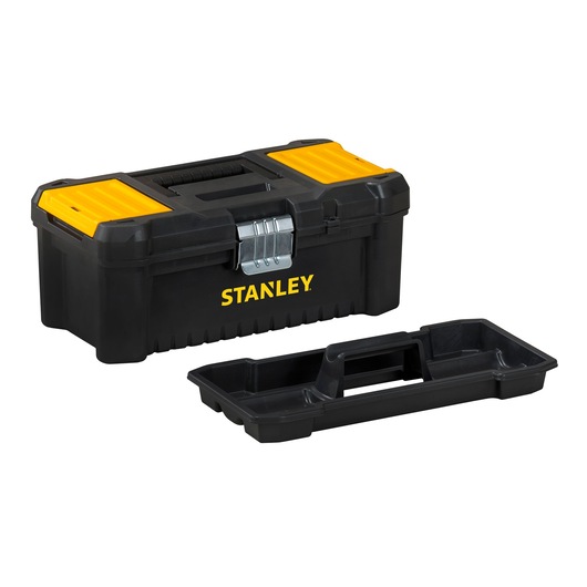 Stanley Kunststoffbox Essential STST1-75515 12,5 Zoll mit Organizern und Metallschließen