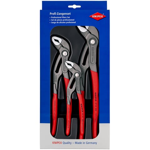 Knipex Cobra®-Set Wasserpumpenzangen 3-teilig 180/250/300 mm 00 20 09 V02