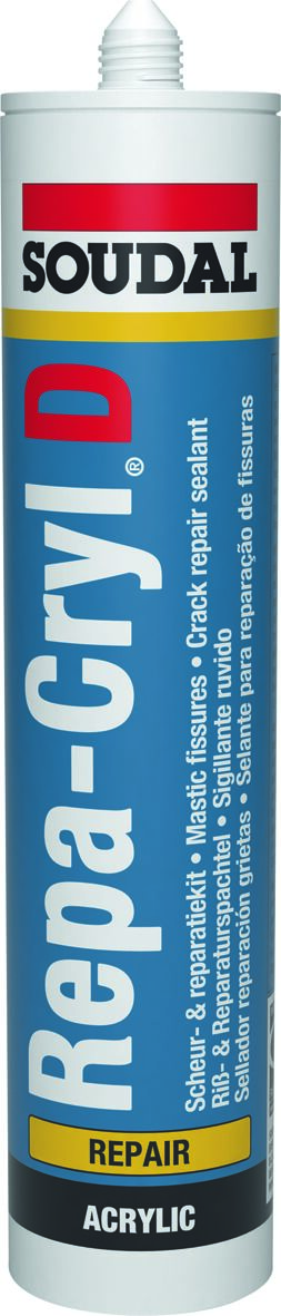Soudal Repa-Cryl D Acrylatdichtstoff mit Korn-Granulat-Struktur weiß 310ml