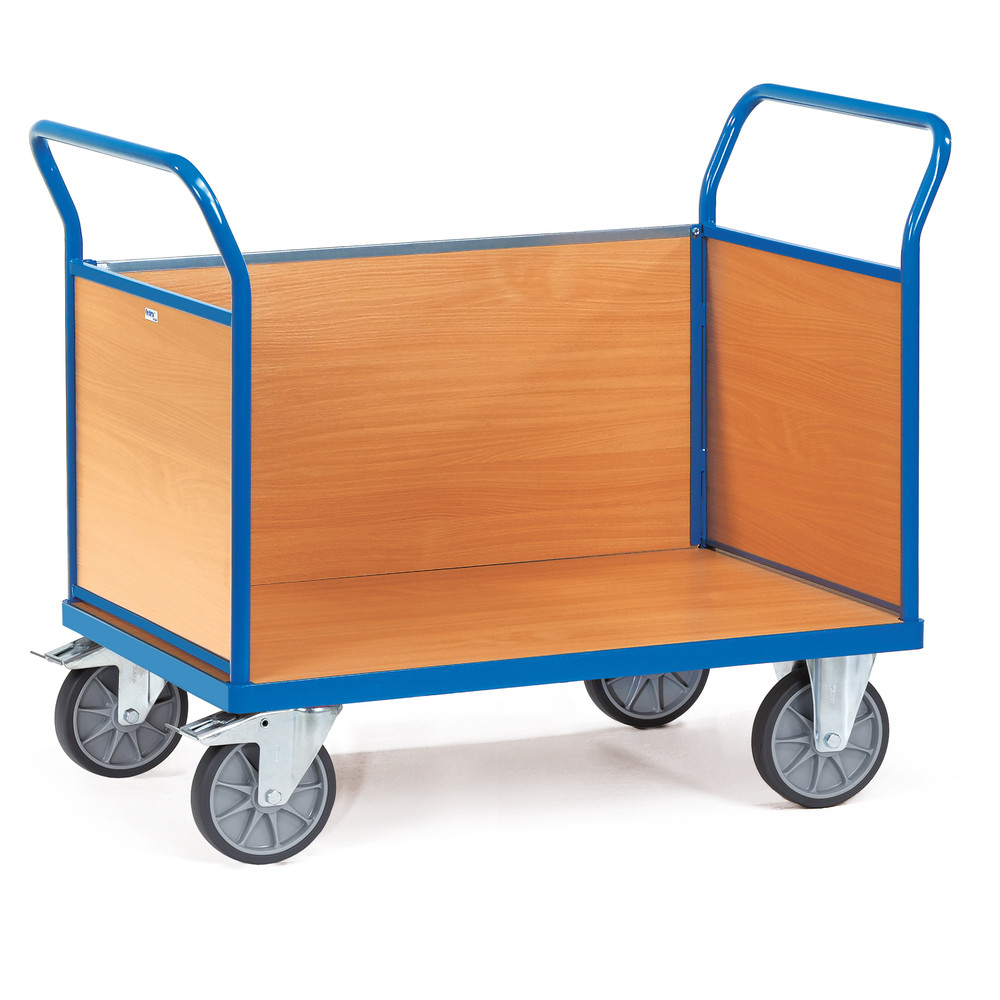 Fetra Dreiwandwagen 2531 Stahl pulverbeschichtet Holz 1000x580mm 600kg