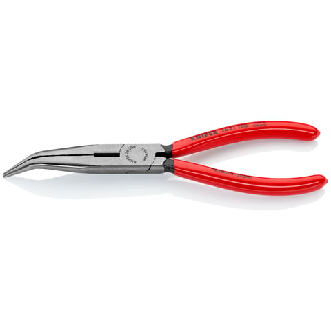 Knipex Flachrundzange mit Schneide (Storchschnabelzange) 26 21 200 200mm Kunststoff-Griff