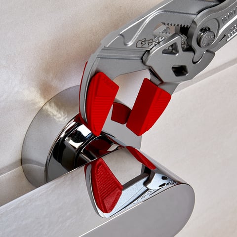 Knipex Schonbacken-Set 86 09 250 V01 für Zangenschlüssel 86 XX 250 (ab 2018) - 3 Paar Kunststoff