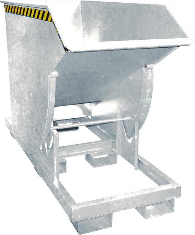 Bauer Südlohn Kippbehälter BKM 750 l B820xT1760xH1270 mm vzk Tragkraft 3000kg mit Abrollsystem