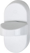 HOPPE Riegelolive OL92/55S,40mm,oval,verkehrsweiß besch.