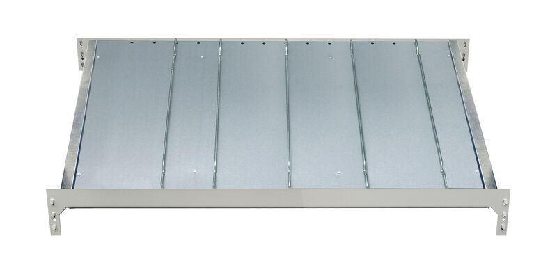 Schulte Zusatzebene für Kanbanregal MULTIplus150 1000x800 mm verzinkt mit Trenn- und Seitenführungen
