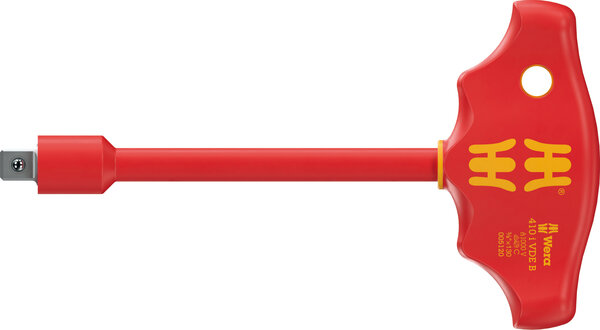 410 i VDE B VDE-insulated T-handle adapter screwdriver for 3/8&quot; sockets, 3/