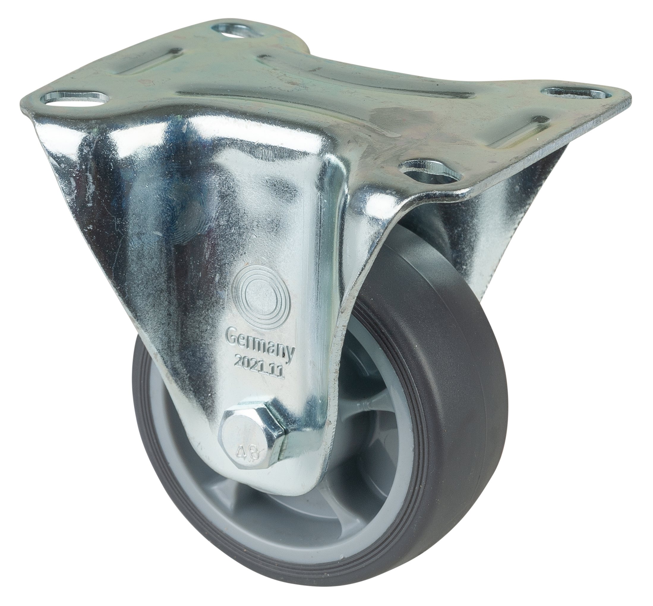 BS Rollen Bockrolle L410.B44.081 thermoplastisches Gummi 80mm 100kg