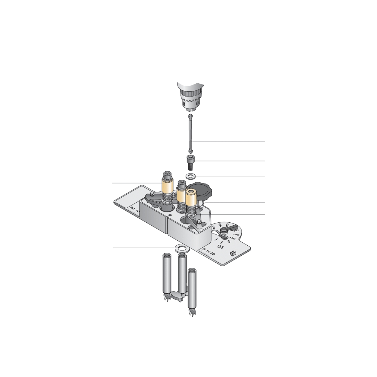 HETTICH Unterlegscheibe 12 x 18 x 0,5 DIN 988 für DrillJig Scharnier und DrillJig VB