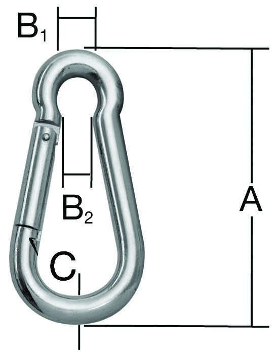 Vormann Feuerwehrkarab. 80X8 mm