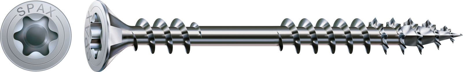 SPAX Verlegeschraube Senkkopf T-Star Plus Fixiergewinde WIROX CUT