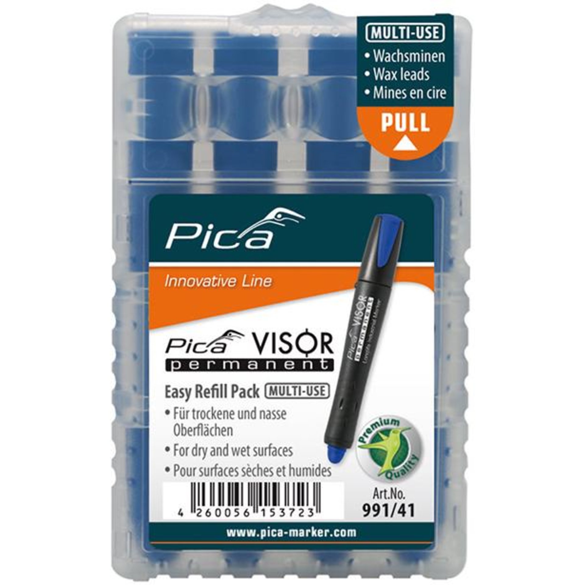 Pica Visor perm. Ersatzminen-Set blau