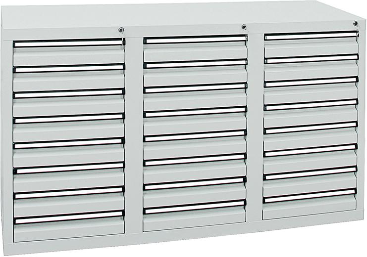 Produktbild Stumpf Schubladenschrank, 900x1500x500 mm, Schubladen 24x 100 mm