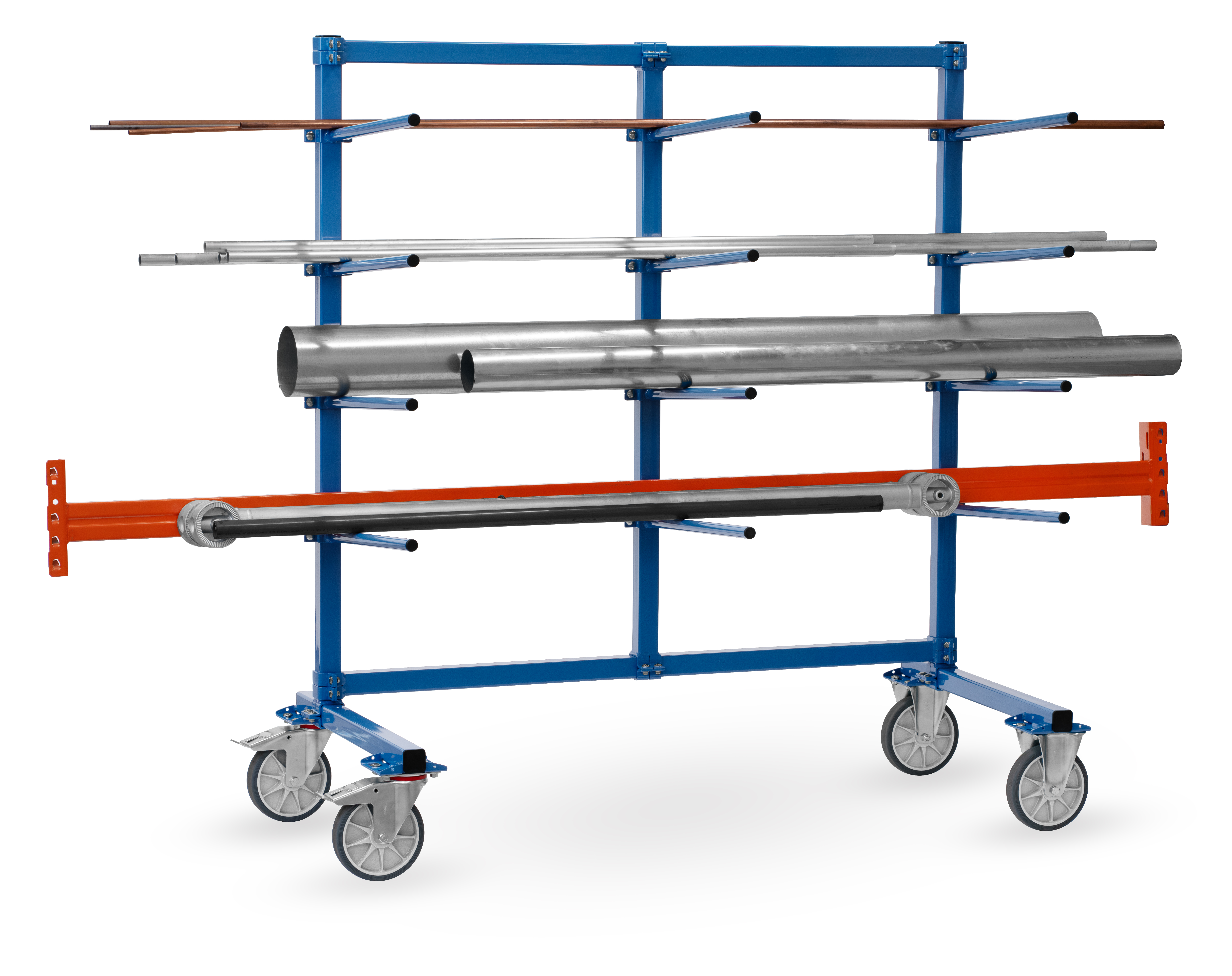 Anwendungsbild Tragarmwagen mit PVC-Schlauch