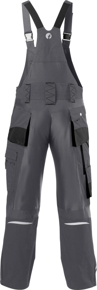 FORTIS FORTIS H-Latzhose 24, d-grau/schwarz, Gr. 50