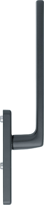 HS-Handhebelgarnitur, Dallas HS-0643/419N-AS, innen, PZ,ALU,schwarz matt