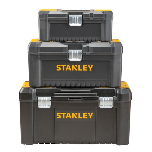 Stanley Kunststoffbox Essential STST1-75515 12,5 Zoll mit Organizern und Metallschließen