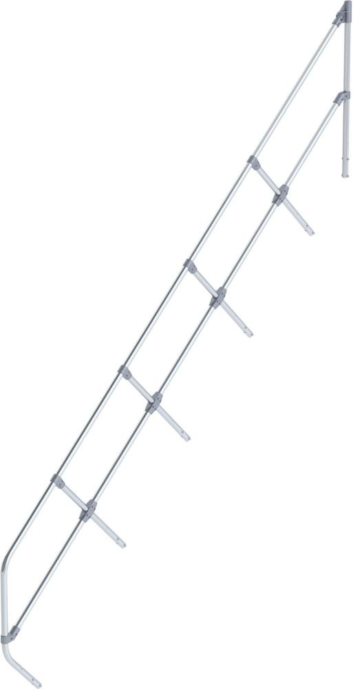 Munk Zweiter Handlauf für Treppe 45° 14 Stufen Aluminium/Stahl verzinkt