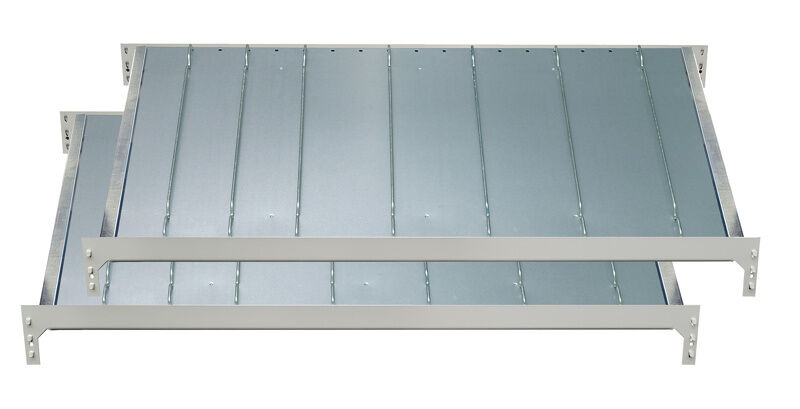 Schulte Extra Legbord 1300x800 mm Type 150 mit 14 Trenn- und 4 Seitenführungen