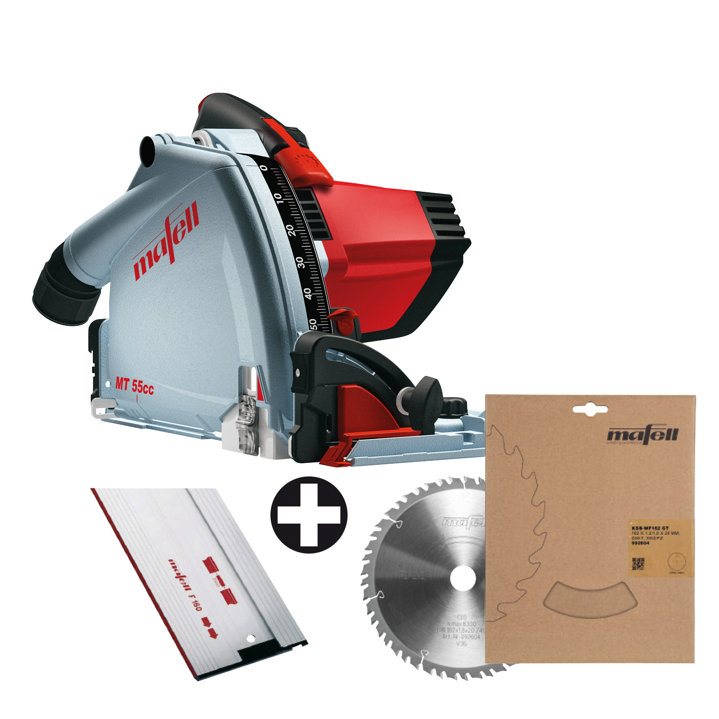 Mafell Tauchsäge MT 55 cc Fan-Set im T-MAX