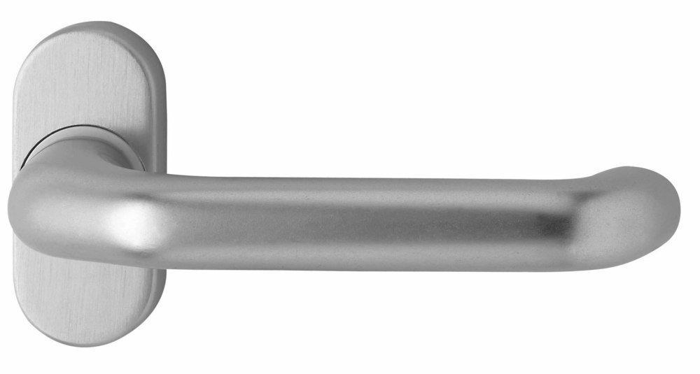 edi 1300/2033 Türdrücker für Rahmentüren Aluminium Alu F1 Ovalrosette 8mm Vierkant