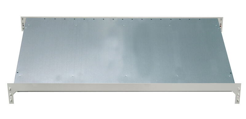 Schulte Zusatzebene für Schrägbodenregal L MULTIplus150 1300x600 verzinkt/RAL 7035 lichtgrau