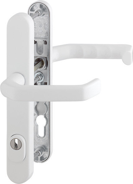 HOPPE® Schutz-Drückergarnitur mit Schmalschild Liverpool 1313G/3359ZA/3357N, Aluminium