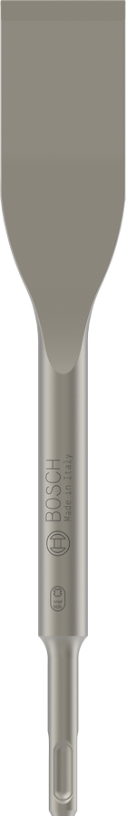 PRO SDS plus-5C, Pfannenwender, grauer Spatelkopf, Edelstahlgriff, Aufhängeloch, Bosch