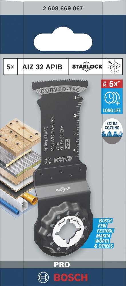 Tauchsägeblatt BiM 32x50mm, AIZ 32 APIB Starlock 5-tlg. BOSCH