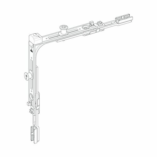 Roto Eckumlenkung TS9490 Roto E-Tec Stahl Links/Rechts