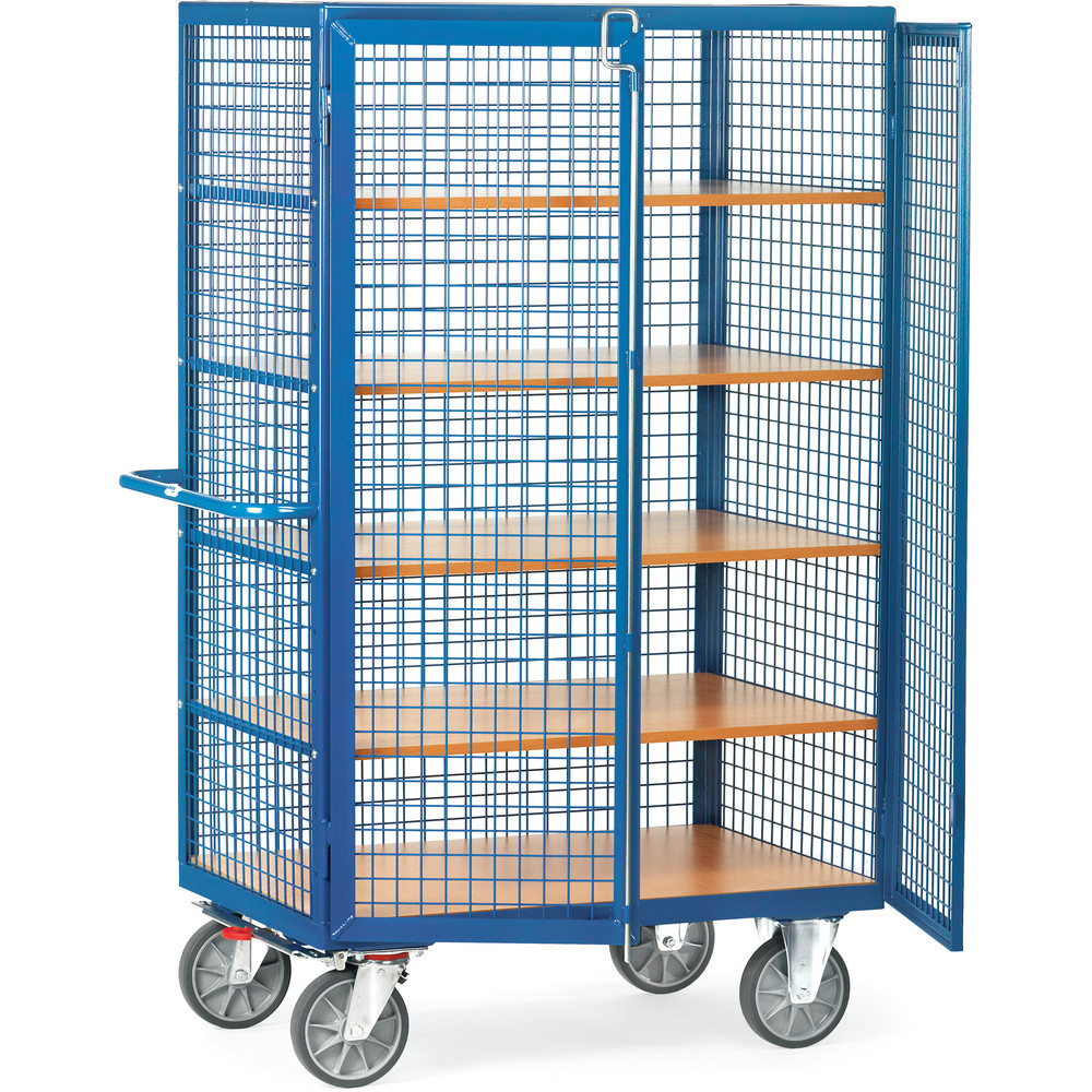 Fetra Kastenwagen 4392 Stahl Drahtgitter Doppelflügeltür TPE-Bereifung 750kg Traglast