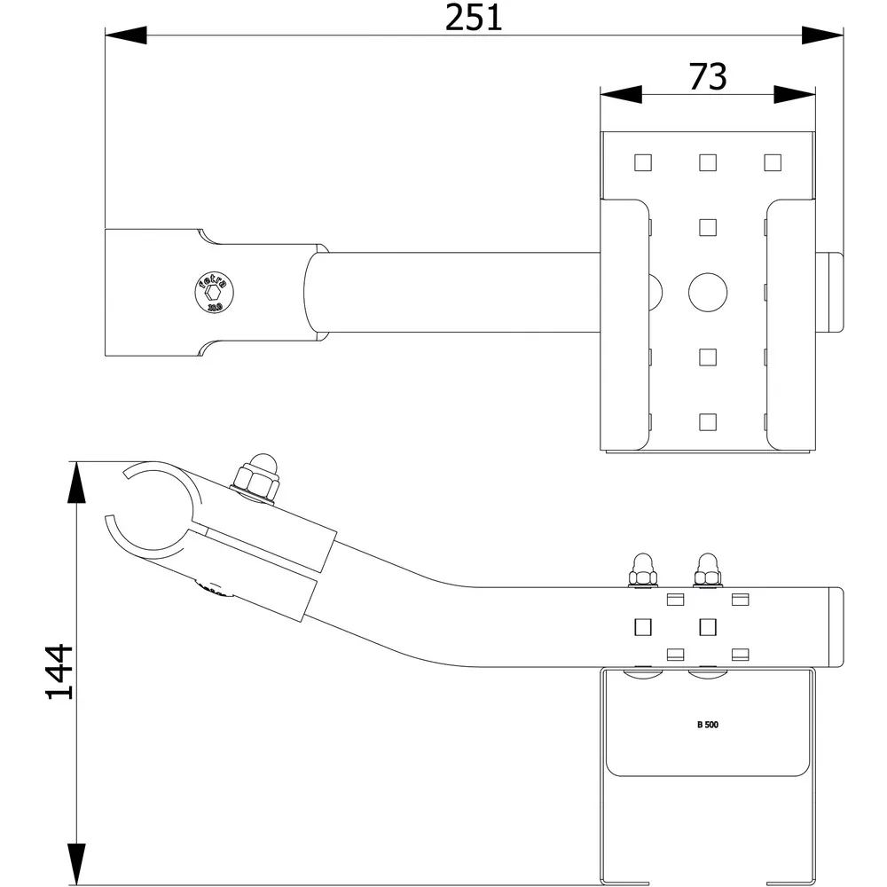 Fetra Flaschenhalterung 1393-B0500 für 500ml Desinfektionsmittelflaschen Stahlblech Blau RAL 5007
