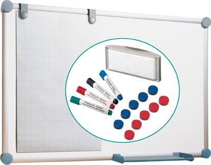 MAUL Whiteboard Komplett-Set H 900 x B 1200 mm