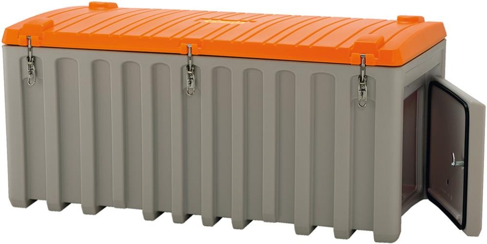 CEMO Werkzeugbox CEMbox 750 l B1700xT840xH800 mm grau/orange mit Seitentür