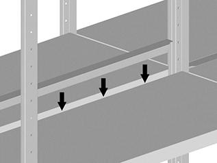 Produktbild META Füllleiste für Doppelregale