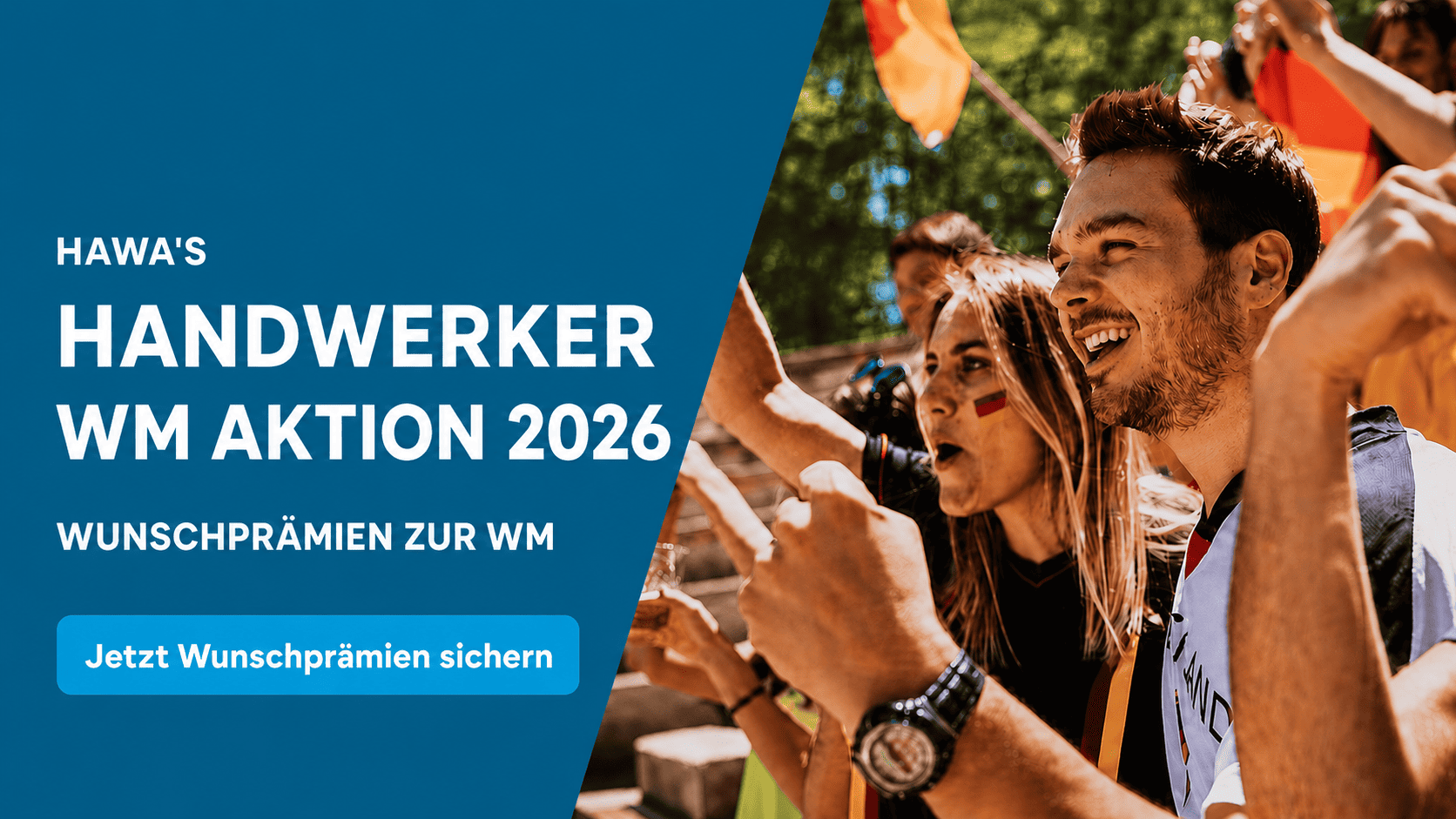 Handwerker, WM-Aktion, Wunschprämie, Werbemotiv, Teilnehmer, Handwerker, WM-Aktion, 2026, Wunschprämien, Promo