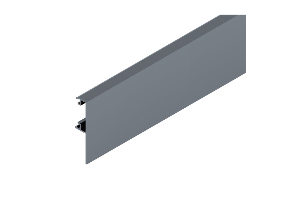 Woelm HELM Klipsblende 65 mm Aluminium EV1 eloxiert für Holz Lagerlänge 6000 mm