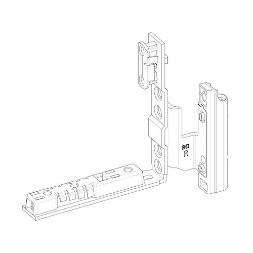Roto Falzeckband NT/NX E5 DIN Rechts Holzfenster Stahl verzinkt 12/18-13